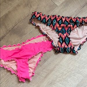 Ruffle bikini bottom(set of two)